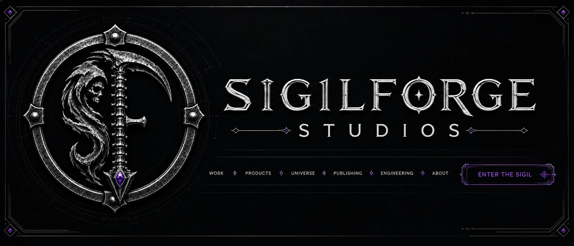 SigilForge Studios color horizontal wordmark